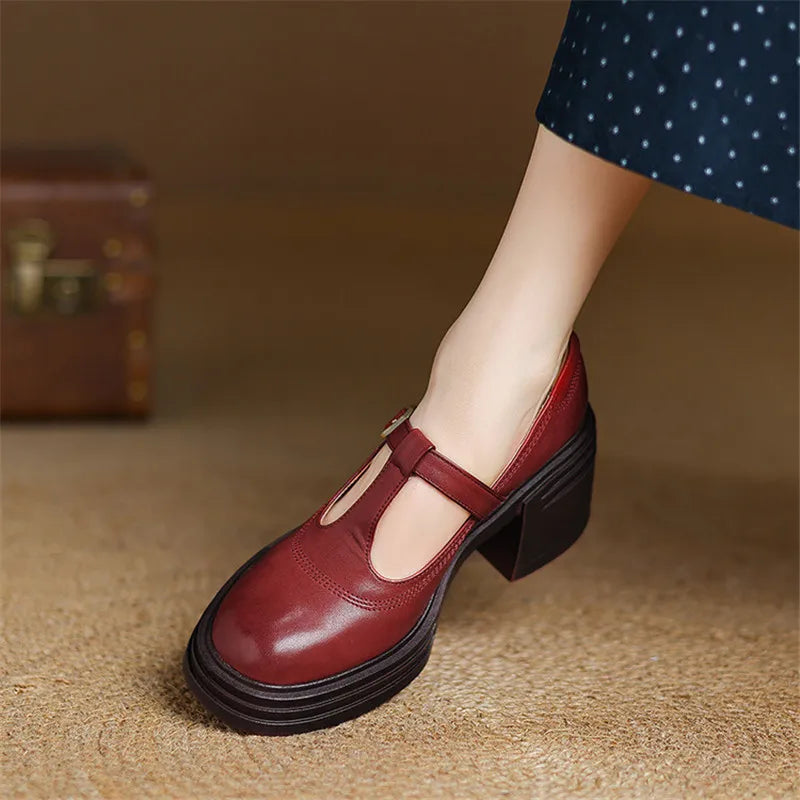 Elvana Chunky Pumps